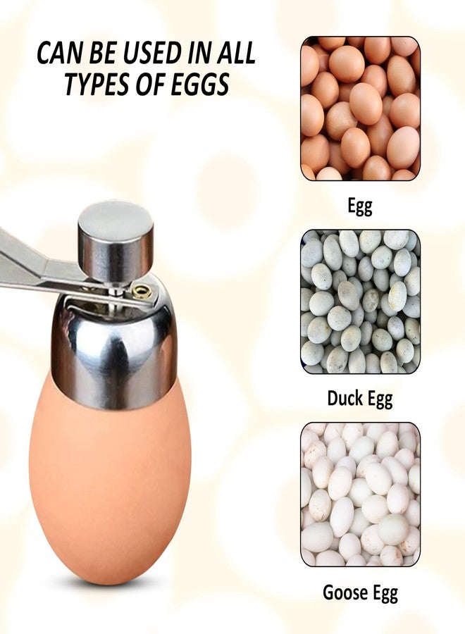 KOLIBROX Stainless Steel Egg Toppers Cutter Egg Opener Tolls,Effortless Soft Egg Top Cutter Tool, Egg Separator Egg Slicer, Cracker, and Egg Topper Opener for Kitchen Accessories - Image 4